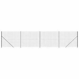 vidaXL traataed &auml;&auml;rikuga, antratsiithall, 1,4x10 m