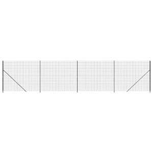 Drátěný plot s přírubami antracitový 1,6 x 10 m - obrázek 2