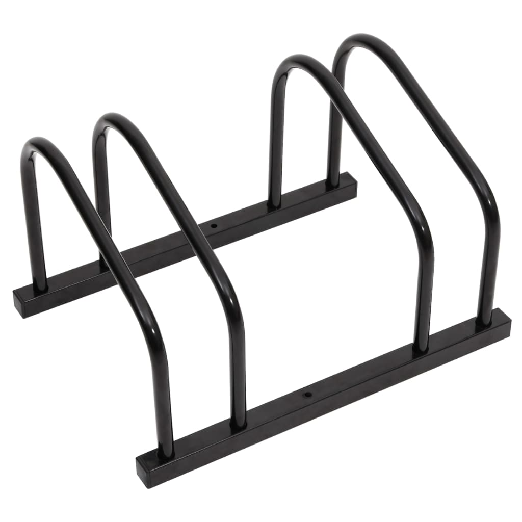 Image of vidaXL Bike Rack for 2 Bikes Black Steel