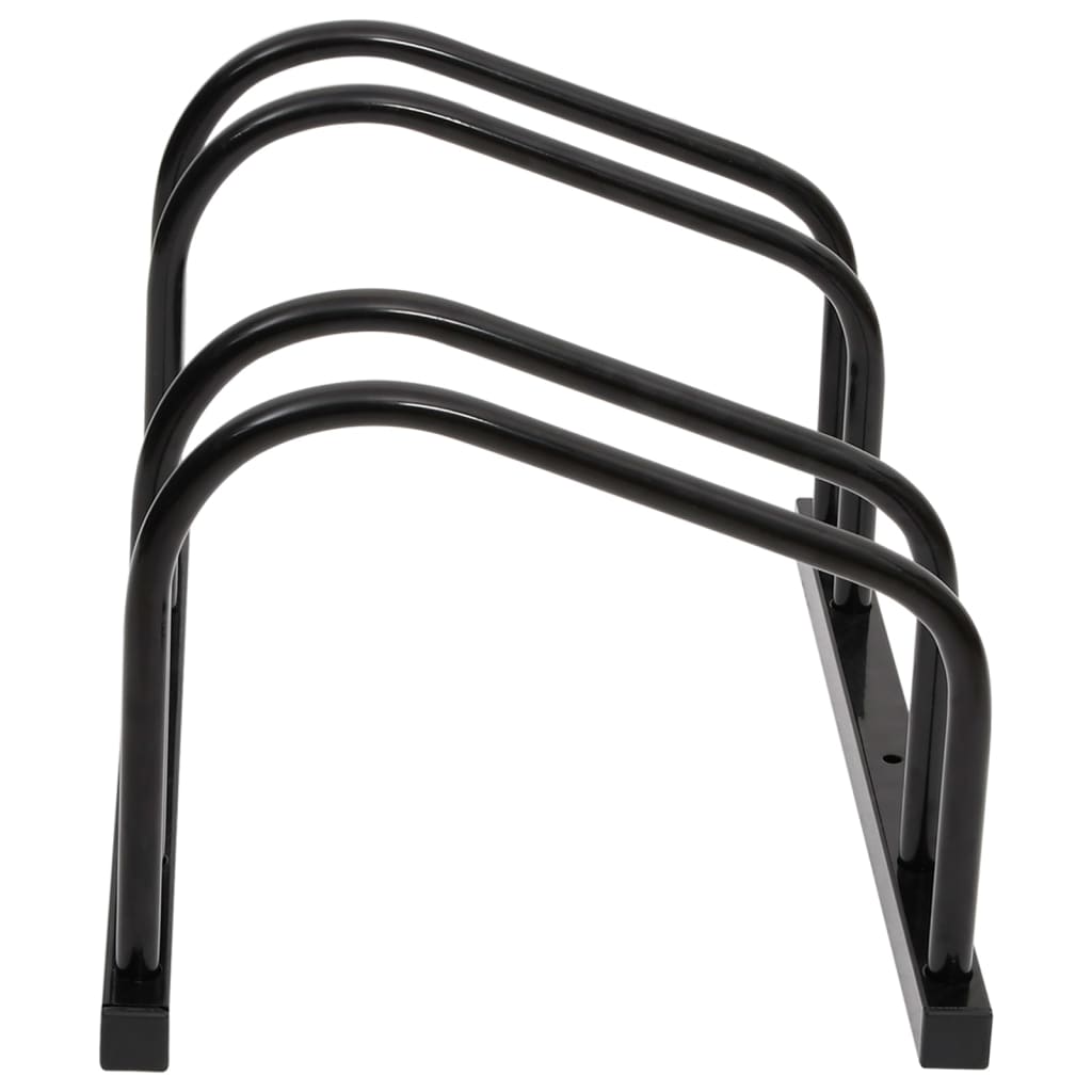 Fietsenrek voor 2 fietsen staal zwart