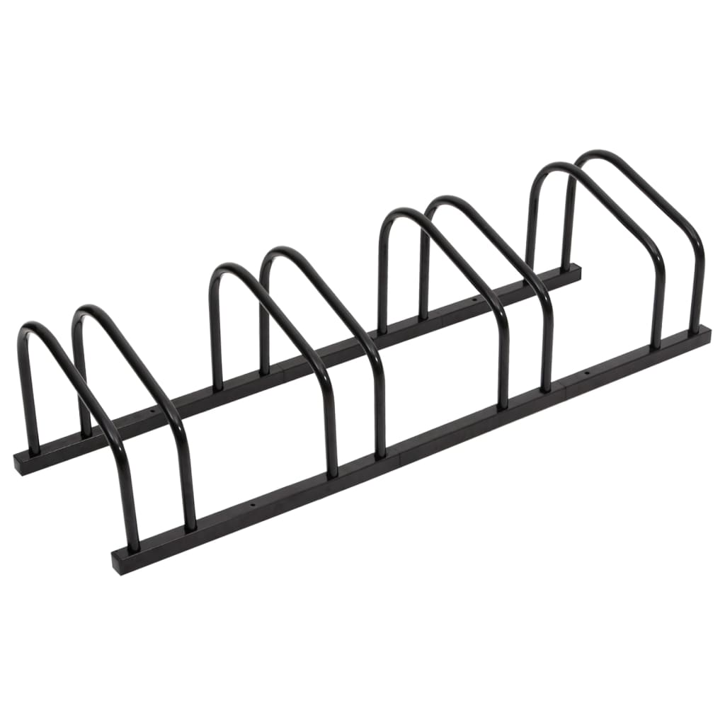 Image of vidaXL Bike Rack for 4 Bikes Black Steel