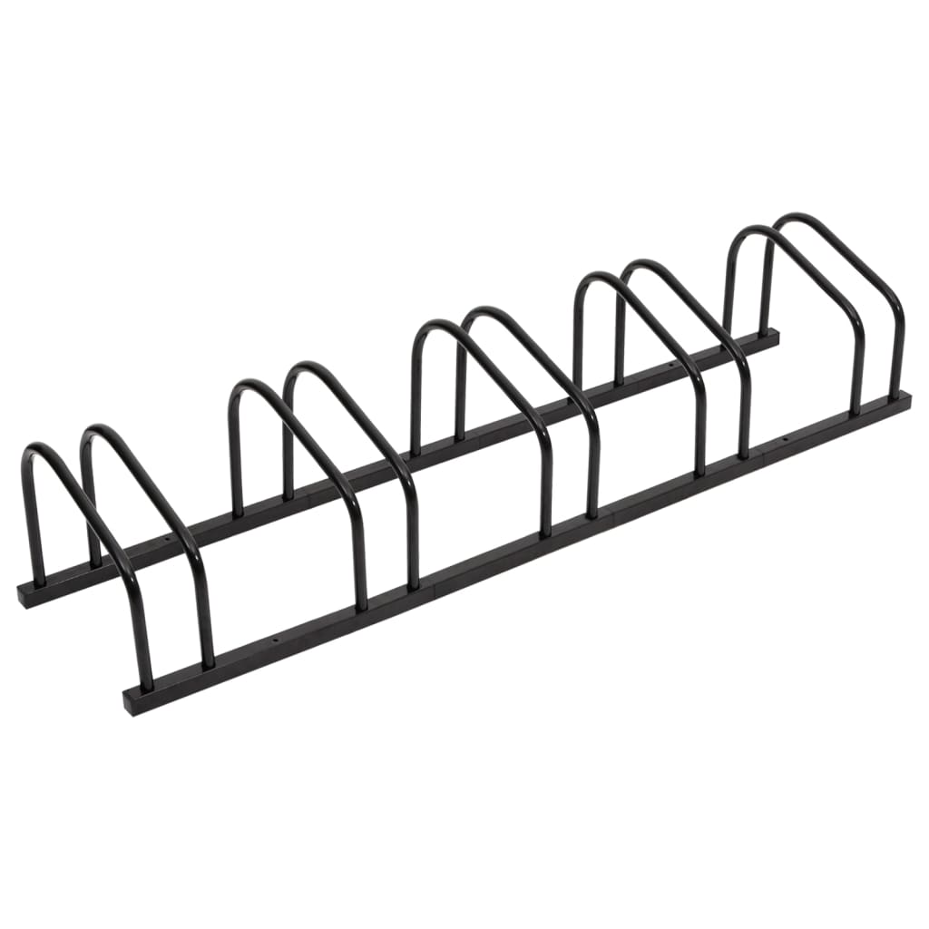 Image of vidaXL Bike Rack for 5 Bikes Black Steel