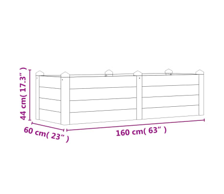 Plantenbak 77x25x66 cm massief grenenhout kopen