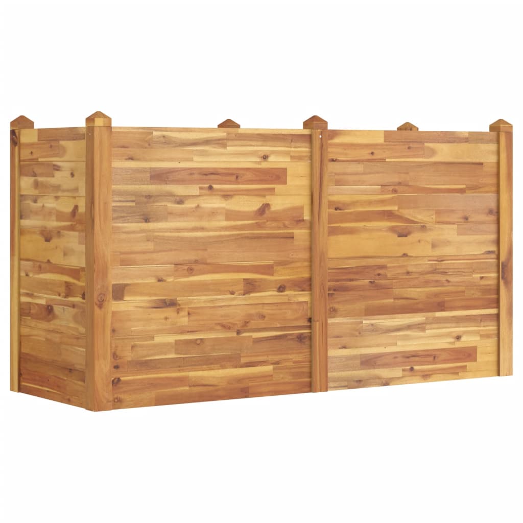 VidaXL Garden Raised Bed 63x23.6x33.1 Solid Wood Acacia