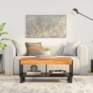 Konferenční stolek 90 x 50 x 40 cm masivní akáciové dřevo - obrázek 1