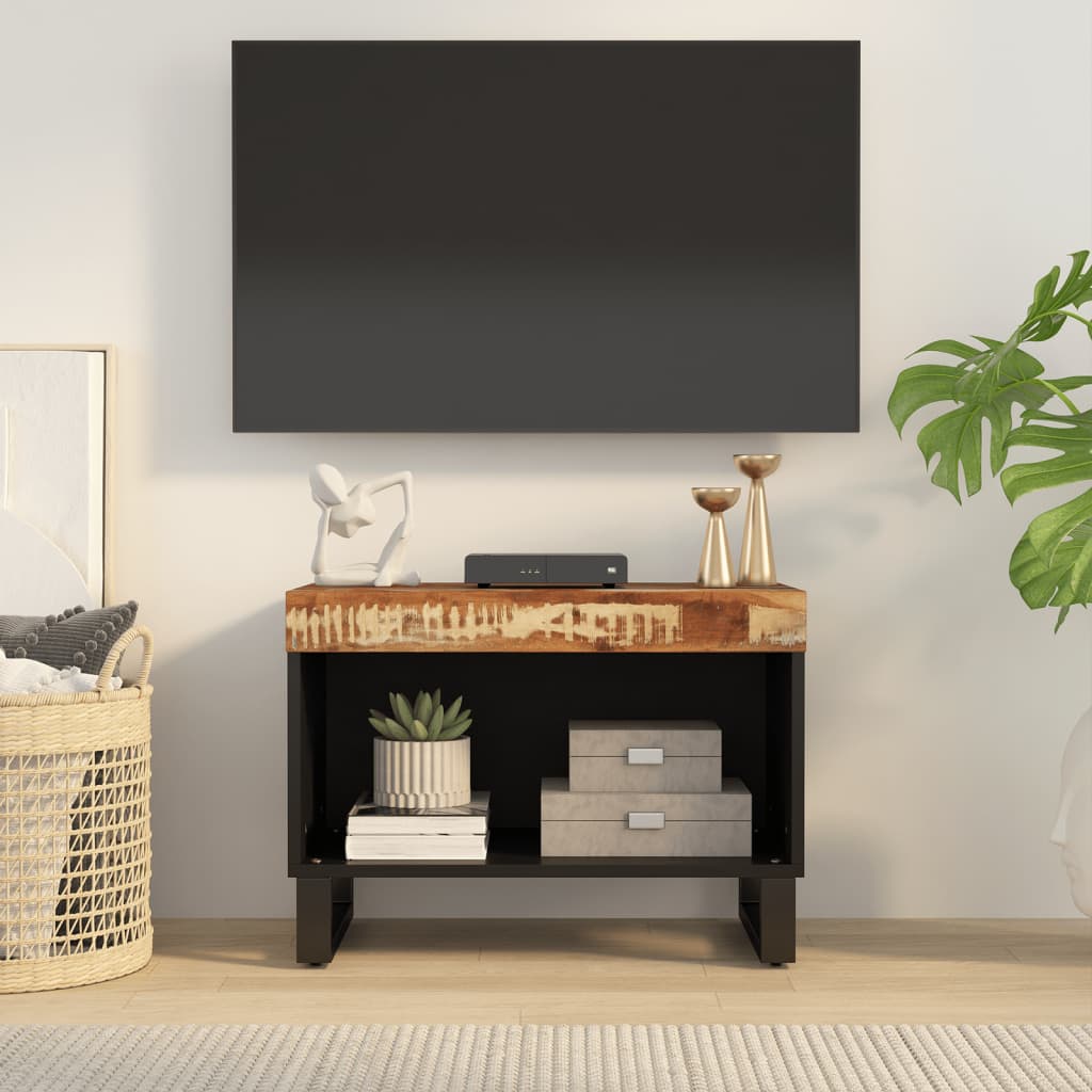 vidaXL tv-bord 60x33x43,5 cm massivt genbrugstræ