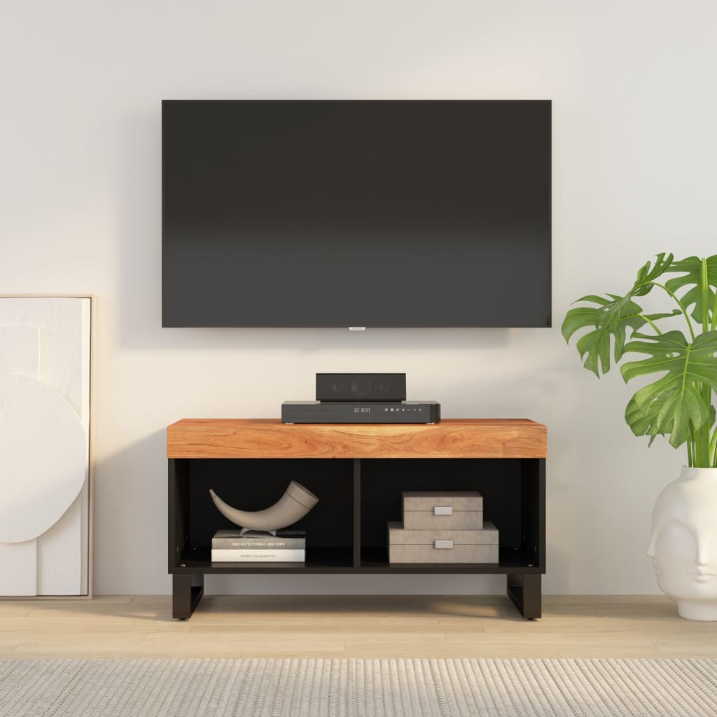 vidaXL tv-bord 85x33x43,5 cm massivt akacietræ