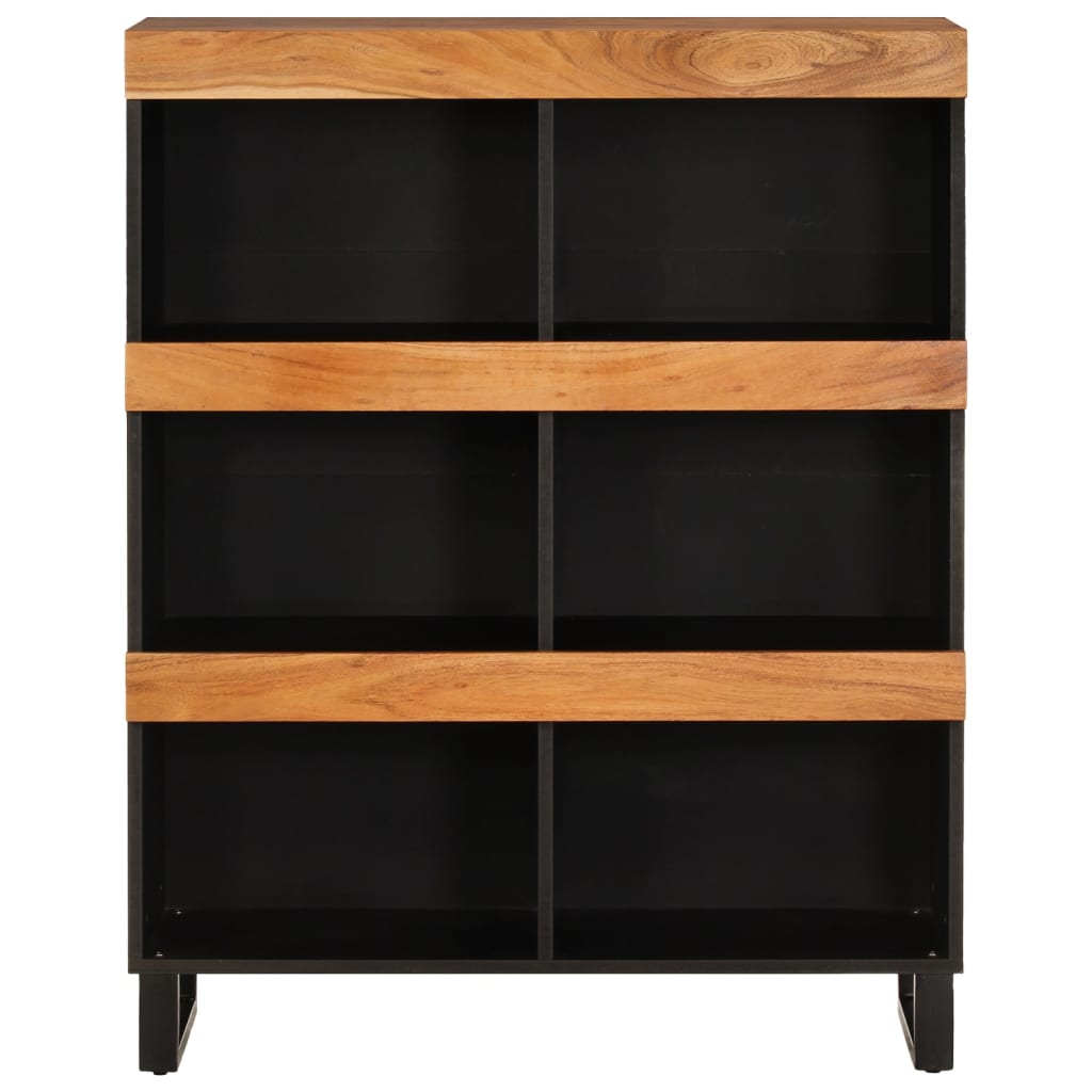 vidaXL Bijzetkast 85x33x107 cm massief acaciahout afbeelding