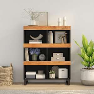 Stranska omarica 85x33x107 cm trden akacijev les