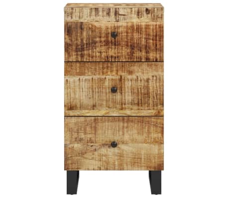 vidaXL Dressoir met 3 lades 40x33,5x75 cm massief mangohout