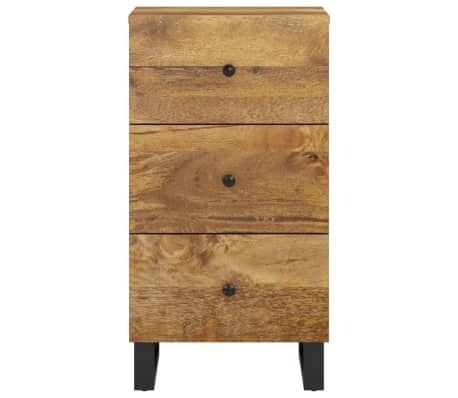 vidaXL Dressoir met 3 lades 40x33,5x75 cm massief mangohout