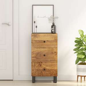 Komoda s 3 predali 40x33,5x75 cm trden mangov les