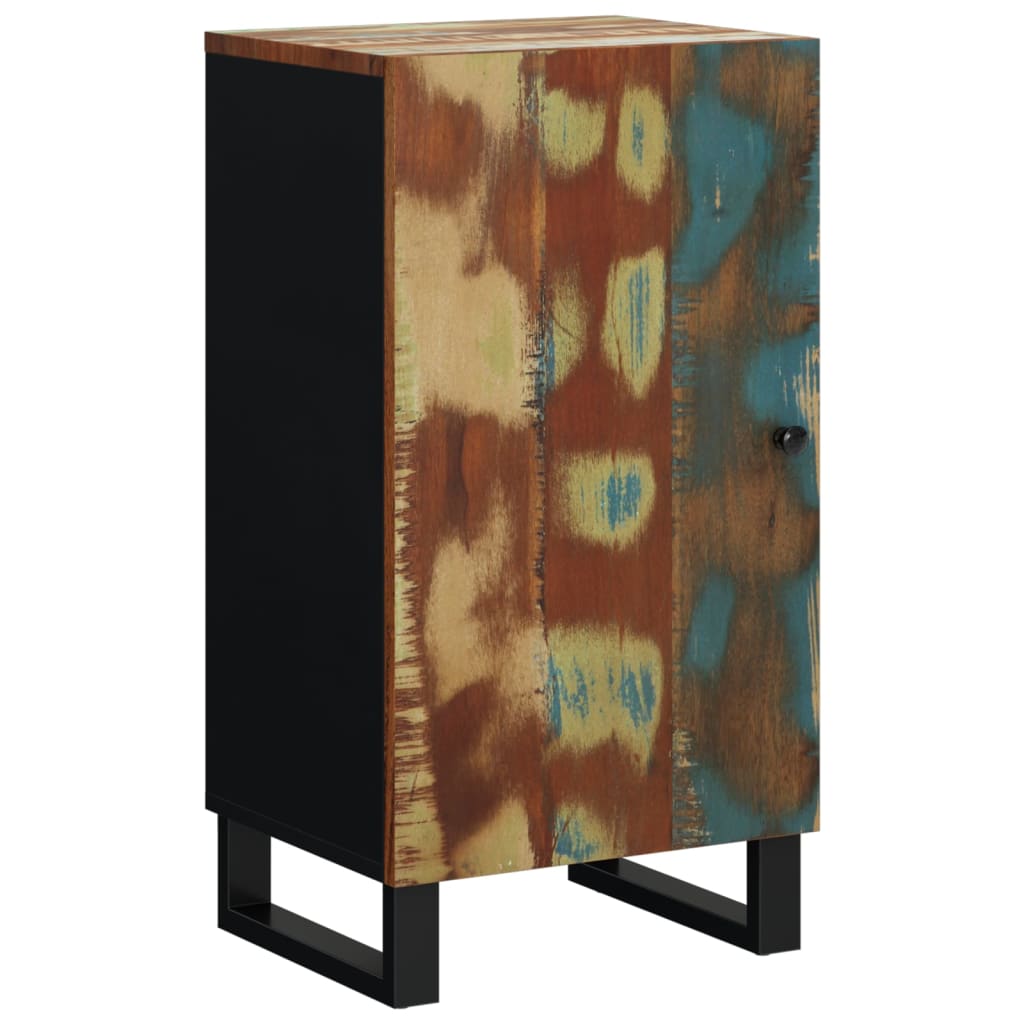Dressoir met deur 40x31x75 cm massief gerecycled hout image 13