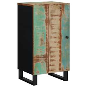 Příborník s dvířky 40 x 31 x 75 cm masivní recyklované dřevo - obrázek 10
