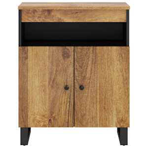 vidaXL Credenza con 2 Ante 60x33x75 cm in Legno Massello di Mango