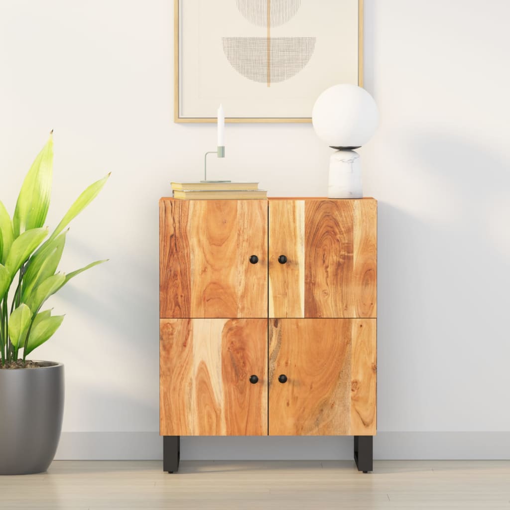 vidaXL Sideboard mit 4 Türen 60x33x75 cm Massivholz Akazie