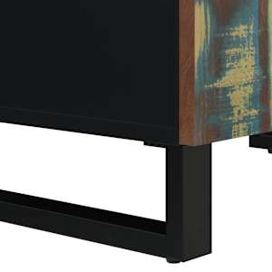 Příborník se 4 dvířky 60 x 33 x 75 cm masivní recyklované dřevo - obrázek 7