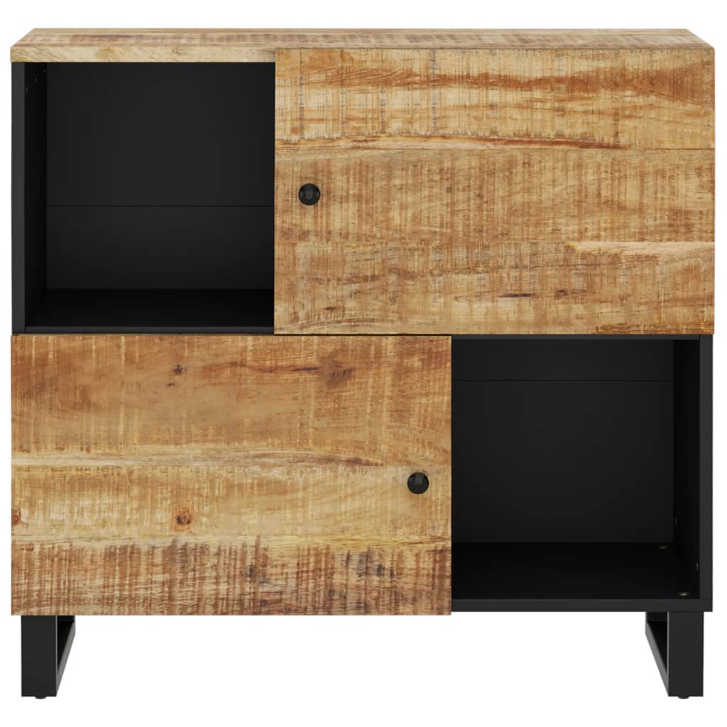 vidaXL Sideboard mit 2 Türen 80x33x75 cm Massivholz Mango