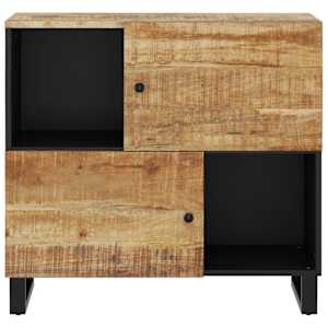 vidaXL Buffet avec 2 portes 80x33x75 cm bois massif de manguier