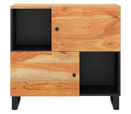 vidaXL Buffet avec 2 portes 80x33x75 cm bois massif d'acacia