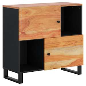 Příborník se 2 dvířky 80 x 33 x 75 cm masivní akáciové dřevo - obrázek 4
