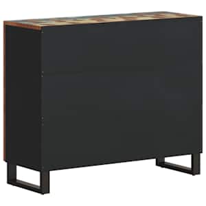 Příborník se 2 dvířky 90 x 33 x 75 cm masivní recyklované dřevo - obrázek 5