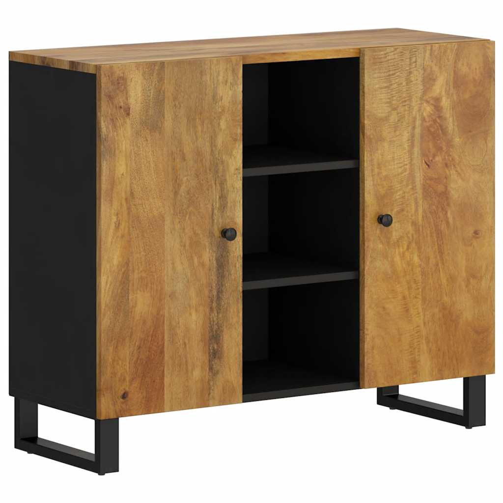 Thumbnail - vidaXL Sideboard mit 2 Türen 90x33x75 cm Massivholz Mango