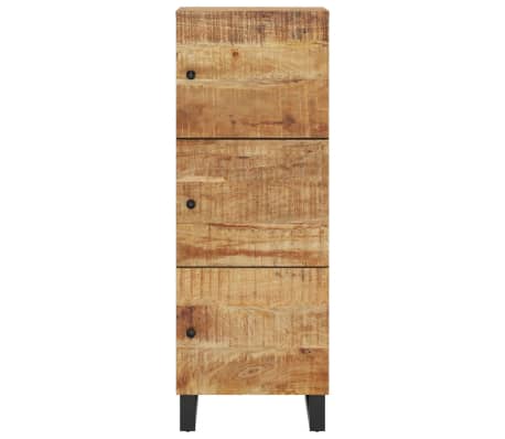vidaXL Buffet avec 3 portes 40x33x110 cm bois massif manguier et fer