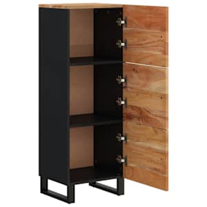 Komoda se 3 dvířky 40 x 33 x 110 cm masivní akácie a železo - obrázek 5