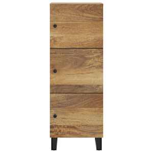 Komoda se 3 dvířky 40 x 33 x 110 cm masivní mangovník a železo - obrázek 3