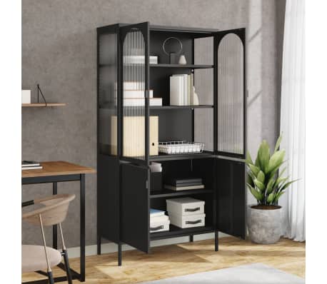 vidaXL Credenza Antracite 68x39x123 cm Acciaio