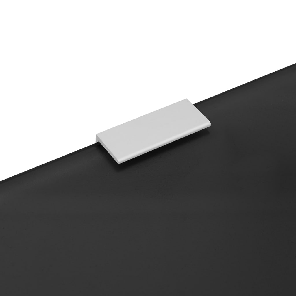 Wall-mounted Urinal Privacy Screen Black 90x40 Cm Tempered Glass VidaXL 18 width=274