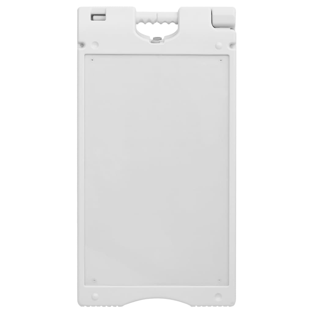 vidaXL Sandwichbord 45x7x84,5 cm HDPE grijs afbeelding