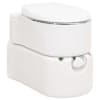 vidaXL integreeritav matkatualett, valge, 24+17 l, HDPE ja teras