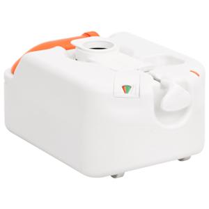 Integrovaná kempingová toaleta bílá 24+17 l HDPE a ocel - obrázek 6