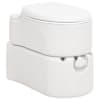 vidaXL integreeritav matkatualett, valge, 24+17 l, HDPE ja email