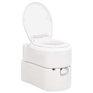 vidaXL integreeritav matkatualett, valge, 24+17 l, HDPE ja PP