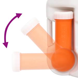 Integrovaná kempingová toaleta bílá 24+17 l HDPE a PP - obrázek 7