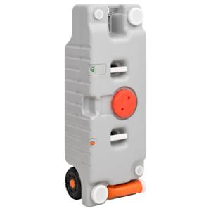 vidaXL ratastega veepaak matkamiseks, 75 l, hall