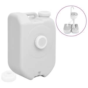 Prenosni rezervoar za vodo z adapterjem 24 L siv