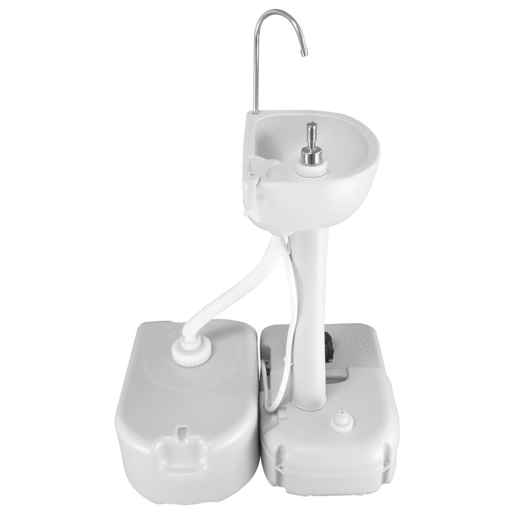 Vidaxl Rezervor De Apa Portabil Cu Adaptor, Gri, 24 L