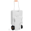 vidaXL ratastega veepaak matkamiseks 30 l, hall