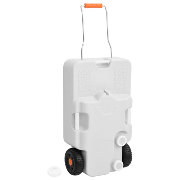vidaXL ratastega veepaak matkamiseks 30 l, hall