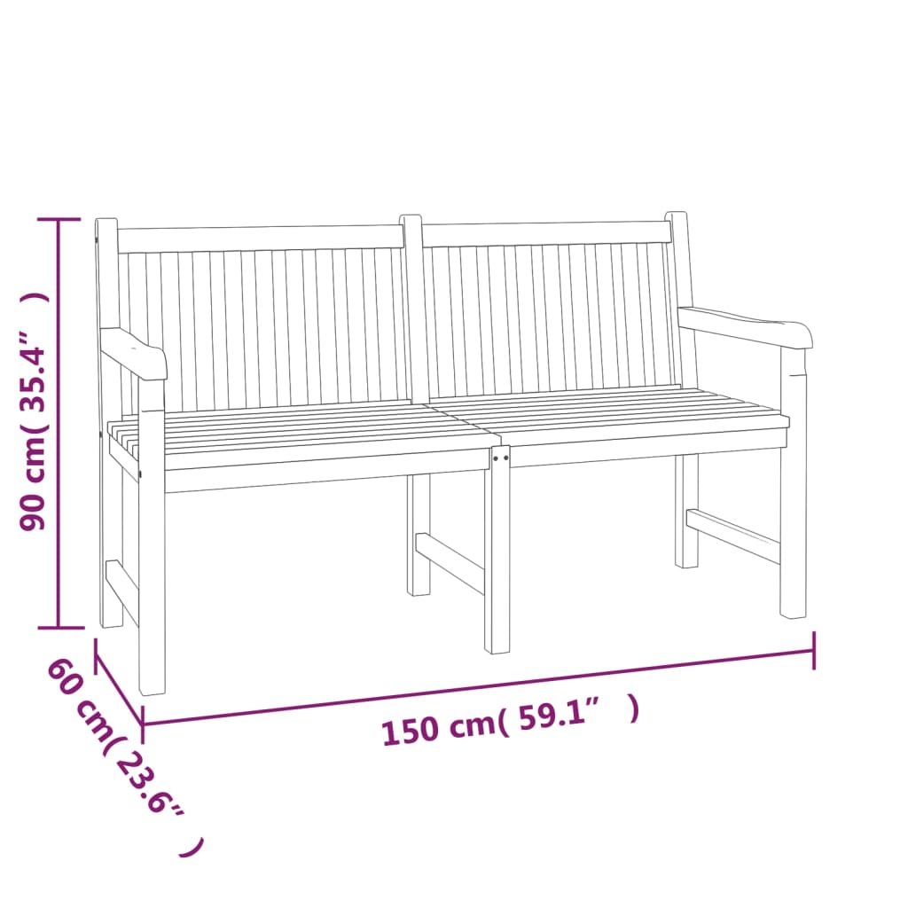 imagem de vidaXL 3 pcs conjunto de jantar para jardim madeira de teca maciça9