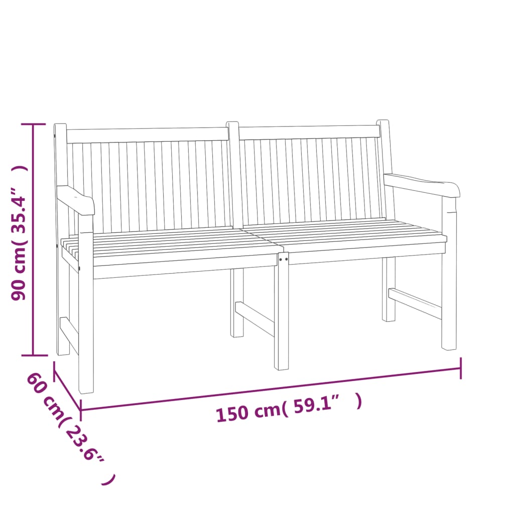 imagem de vidaXL 5 pcs conjunto de jantar p/ jardim madeira de teca maciça11