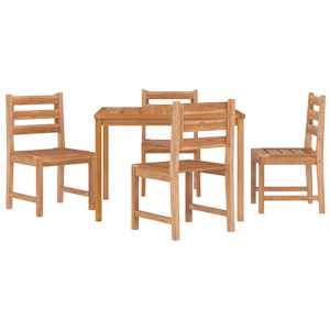 vidaXL Garden Dining Set | Natural Teak | Solid Teak Wood | Standard