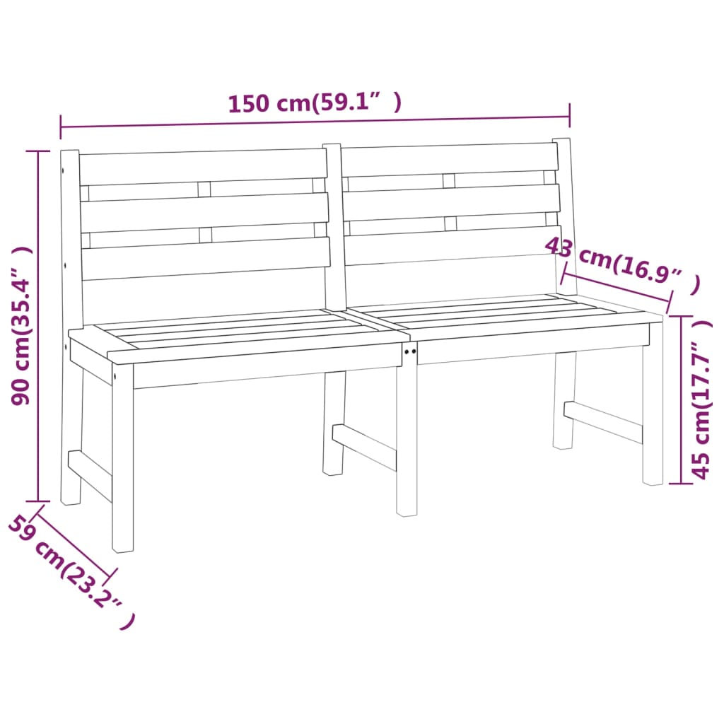 imagem de vidaXL 3 pcs conjunto de jantar para jardim madeira de teca maciça11