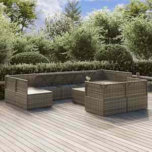 vidaXL Garden Lounge Set Grey