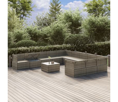 vidaXL Garden Lounge Set Grey