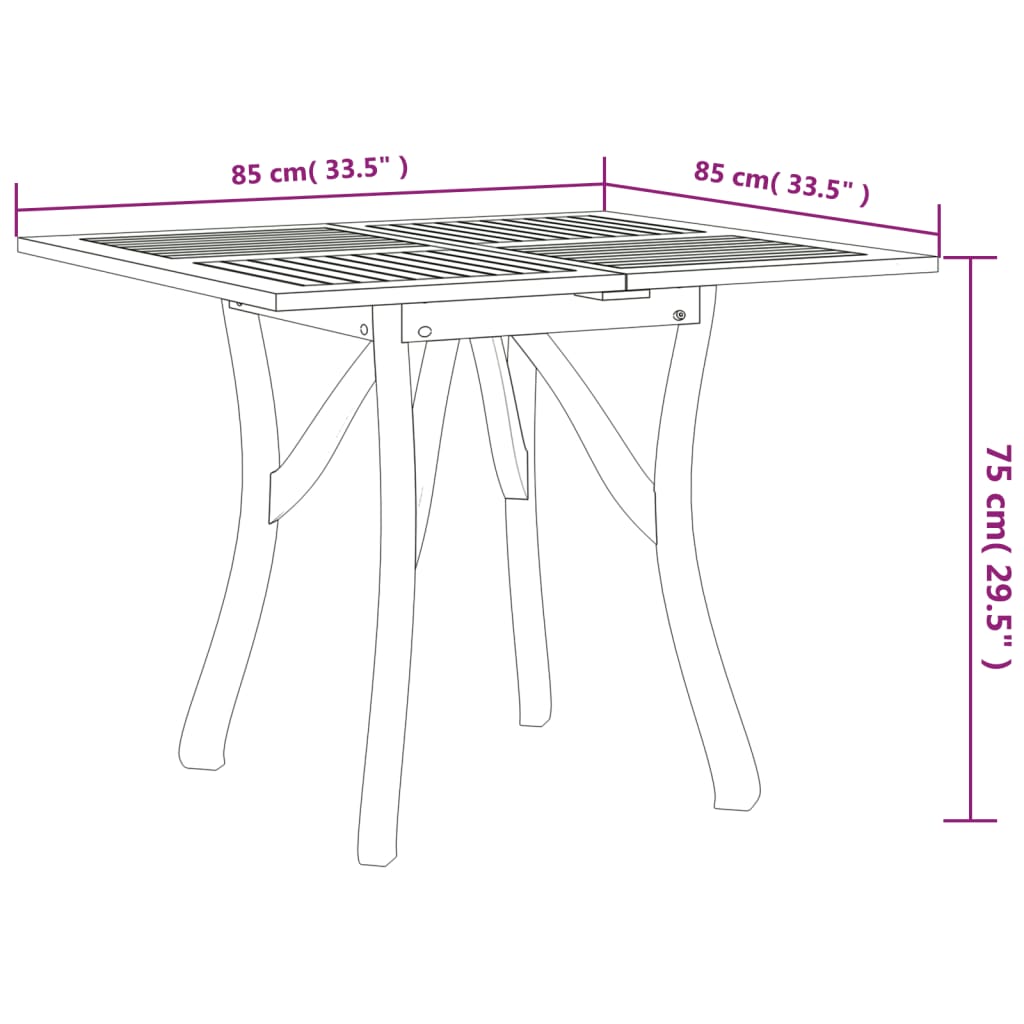 3-delige Tuinset massief acaciahout image 10